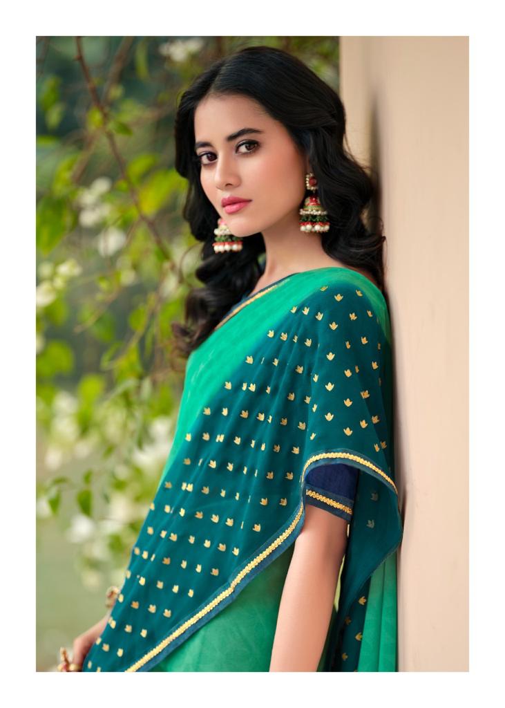 Kashvi Soundarya Fancy Party Wear Georgette Heavy Saree Collection